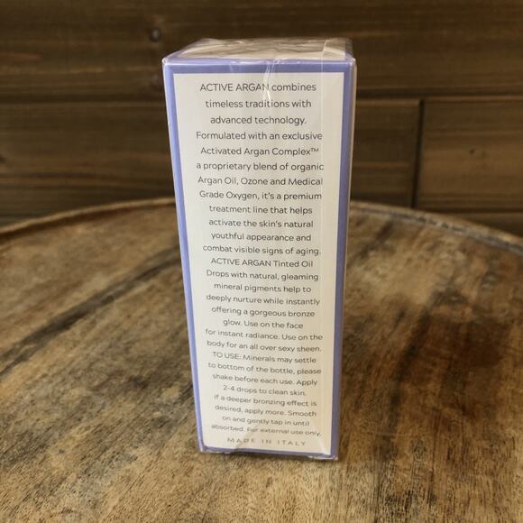 Active Argan TINTED OIL DROPS 1.0oz - New In Box - Sealed - Picture 4 of 6